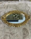 Oval roses vanity tray